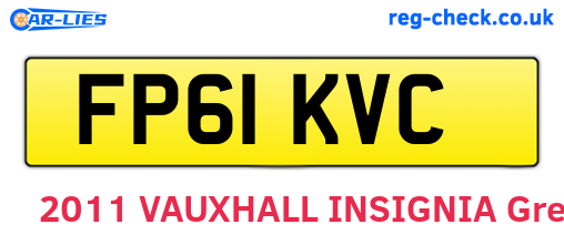 FP61KVC are the vehicle registration plates.