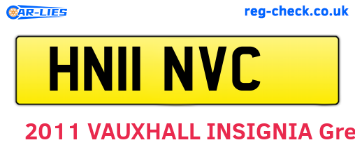 HN11NVC are the vehicle registration plates.