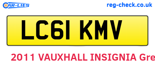 LC61KMV are the vehicle registration plates.