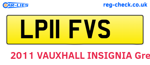 LP11FVS are the vehicle registration plates.