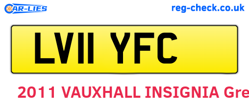LV11YFC are the vehicle registration plates.