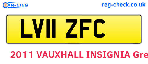 LV11ZFC are the vehicle registration plates.