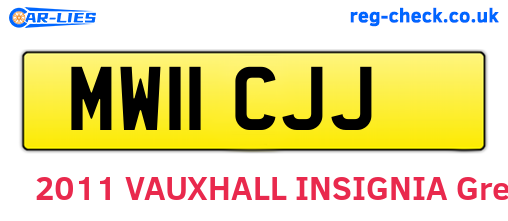 MW11CJJ are the vehicle registration plates.