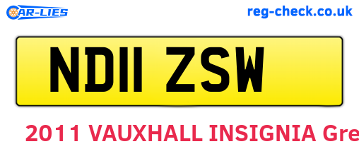 ND11ZSW are the vehicle registration plates.
