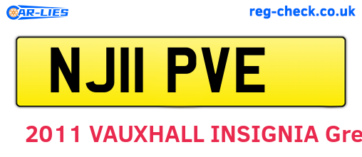 NJ11PVE are the vehicle registration plates.