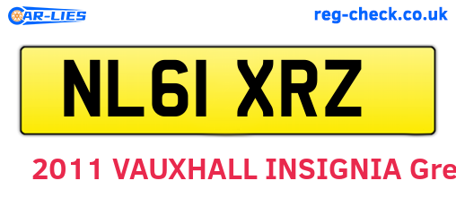 NL61XRZ are the vehicle registration plates.