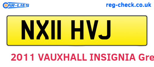 NX11HVJ are the vehicle registration plates.