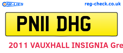 PN11DHG are the vehicle registration plates.