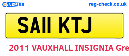SA11KTJ are the vehicle registration plates.