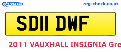 SD11DWF are the vehicle registration plates.