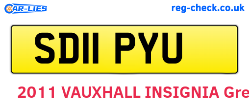 SD11PYU are the vehicle registration plates.