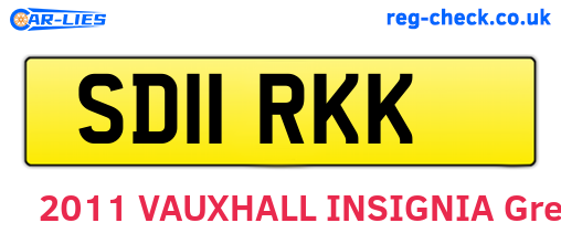 SD11RKK are the vehicle registration plates.