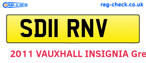 SD11RNV are the vehicle registration plates.
