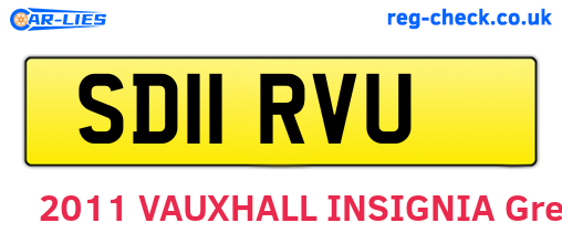 SD11RVU are the vehicle registration plates.