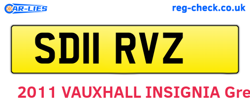 SD11RVZ are the vehicle registration plates.