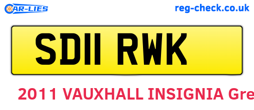 SD11RWK are the vehicle registration plates.