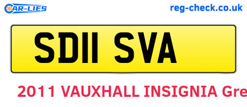 SD11SVA are the vehicle registration plates.