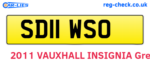 SD11WSO are the vehicle registration plates.