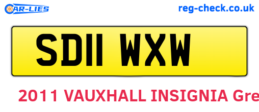 SD11WXW are the vehicle registration plates.