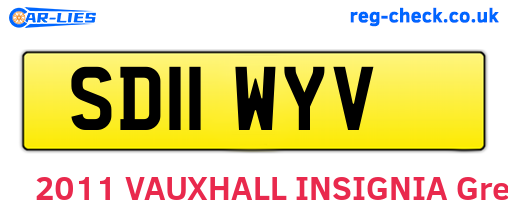 SD11WYV are the vehicle registration plates.