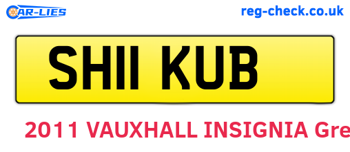 SH11KUB are the vehicle registration plates.
