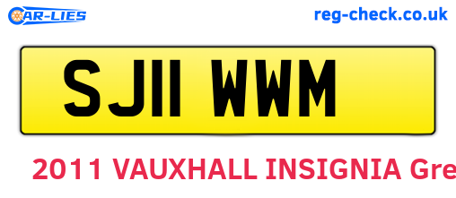 SJ11WWM are the vehicle registration plates.