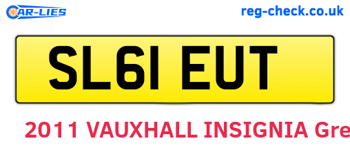 SL61EUT are the vehicle registration plates.