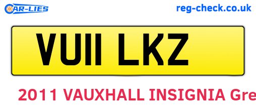 VU11LKZ are the vehicle registration plates.