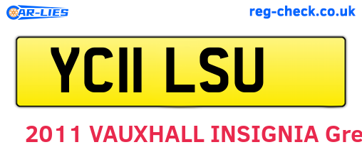 YC11LSU are the vehicle registration plates.
