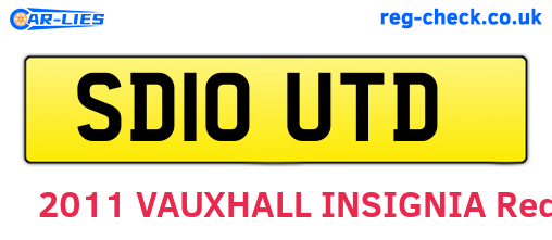SD10UTD are the vehicle registration plates.