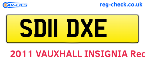 SD11DXE are the vehicle registration plates.