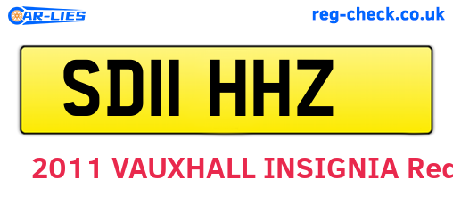 SD11HHZ are the vehicle registration plates.