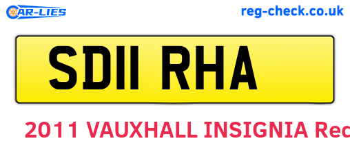 SD11RHA are the vehicle registration plates.