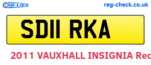 SD11RKA are the vehicle registration plates.