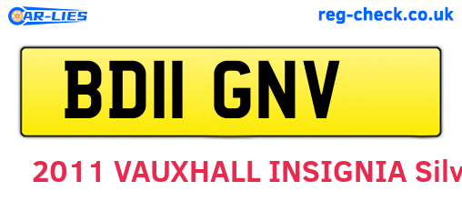 BD11GNV are the vehicle registration plates.