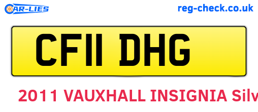 CF11DHG are the vehicle registration plates.