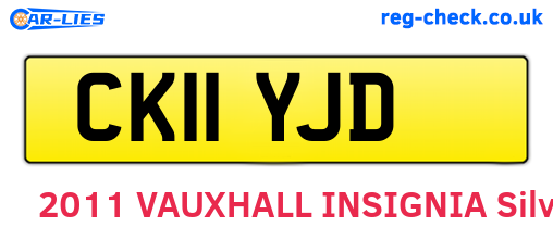 CK11YJD are the vehicle registration plates.