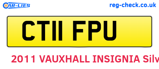 CT11FPU are the vehicle registration plates.