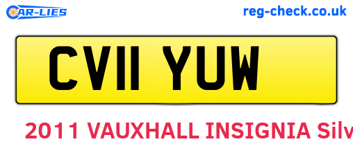 CV11YUW are the vehicle registration plates.