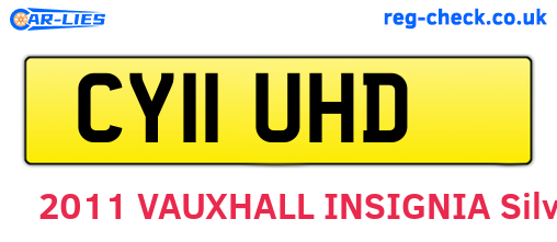 CY11UHD are the vehicle registration plates.