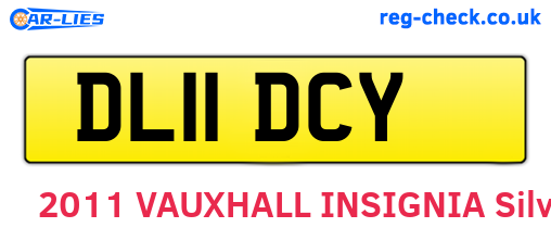 DL11DCY are the vehicle registration plates.