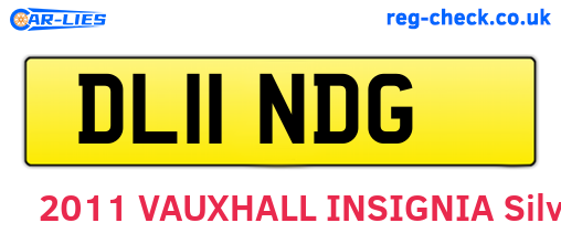 DL11NDG are the vehicle registration plates.