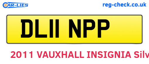 DL11NPP are the vehicle registration plates.