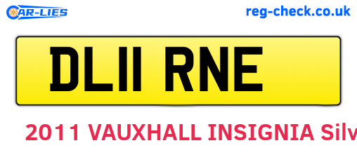 DL11RNE are the vehicle registration plates.