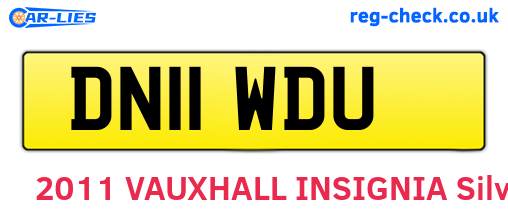 DN11WDU are the vehicle registration plates.