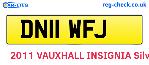 DN11WFJ are the vehicle registration plates.
