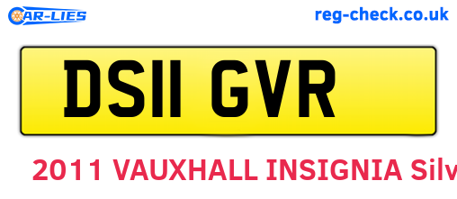 DS11GVR are the vehicle registration plates.