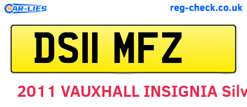 DS11MFZ are the vehicle registration plates.