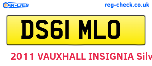 DS61MLO are the vehicle registration plates.