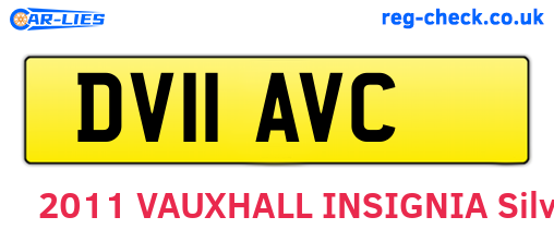 DV11AVC are the vehicle registration plates.